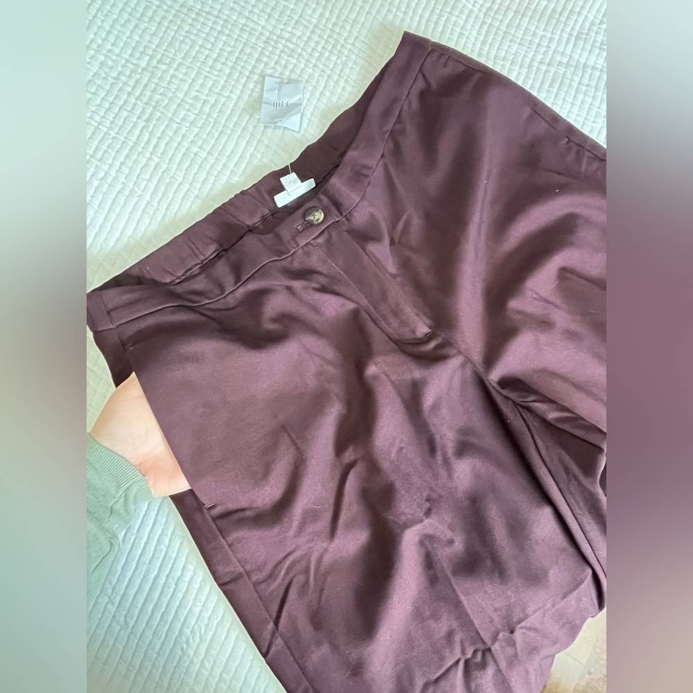 J. Jill Women's Boot Cut Dress Pants in Deep Burgundy